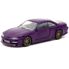Nissan VERTEX Silvia S14 RHD (Right Hand Drive) Purple Metallic "Global64" Series 1/64 Diecast Model Car by Tarmac Works
