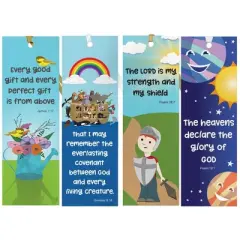 Faithful Finds 72 Pack Christian Bookmarks Bulk, Religious Scripture, 12 Bible Verse Quotes for Kids, 6 x 2 In