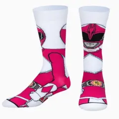 Odd Sox, Pink Ranger 360, Funny Novelty Socks, Adult, Large