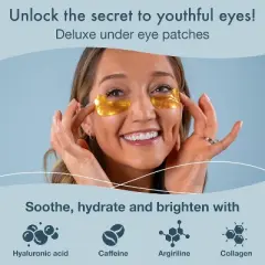 Under Eye Patches for Puffy Eyes and Dark Circles, 30 Pairs Hydrating Collagen Gel Pads for Eye Bags, Relaxing Self Care Home Spa Gifts for Women