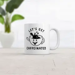 Crazy Dog Lets Get Caffeinated Mug Funny Coffee Morning Ritual Cup-11oz