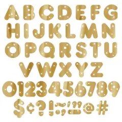 TREND Gold Metallic 4" Casual UC Ready Letters&reg;