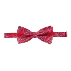 CTM Men's Bandana Print Bow Tie and Pocket Square