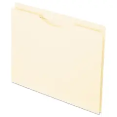 Pendaflex Manila Reinforced File Jackets, 2-Ply Straight Tab, Letter Size, Manila, 50/Box
