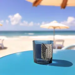 Just Funky Attack on Titan Survey Corps Logo 1.5oz Blue Square Shot Glass