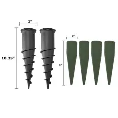 Floral Holder Kit &ndash; Ground Spikes + Floral Foam Cones