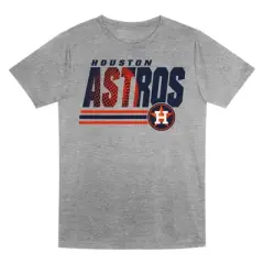 MLB Houston Astros Boys' Gray Poly T-Shirt