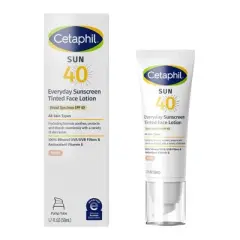 Cetaphil Sun Everyday Mineral Sunscreen Tinted Face Lotion with Zinc Oxide​ - SPF 40