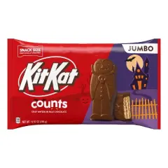Kit Kat Milk Chocolate Counts Halloween Candy Jumbo Bag Snack Size - 16.52oz