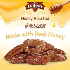 Honey Roasted Pecans by It's Delish, 1.15 LBS Reusable Jumbo Container