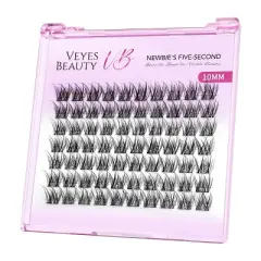 VEYESBEAUTY Luxebold 10-16mm Lash Clusters Individual Eyelash Extensions DIY False Eyelashes Wispy Lash Tray
