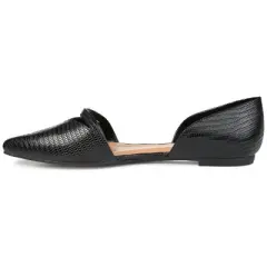 Journee Collection Womens Braely Slip On Pointed Toe Ballet Flats