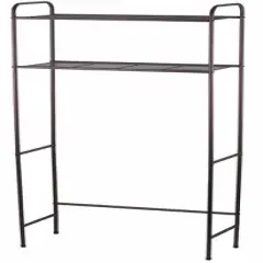 Home Basics 2 Shelf Bathroom Space Saver, Bronze