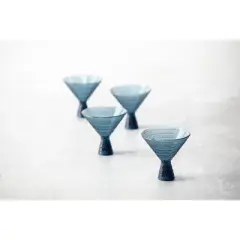 4pk 11.5oz Jupiter Cornflower Martini Glasses Blue - Fortessa Tableware Solutions