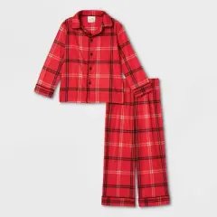 Toddler Plaid Matching Family Pajama Set - Wondershop&trade; Red