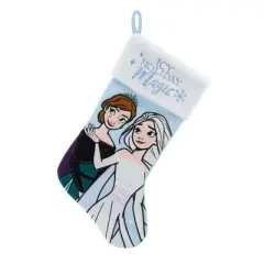 Frozen Elsa and Anna Applique Holiday Stocking 20"