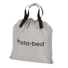 Insta-Bed 18" Air Mattress with Internal AC Pump & Neverflat Fabric Plush Top- Queen