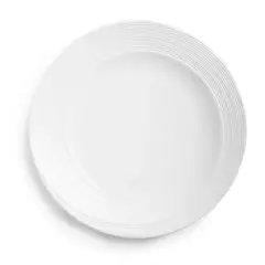 Q Home | Artisan White 11" Melamine Dinner Plate, Set of 4