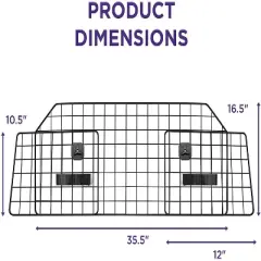 Pawple Dog Barrier, Car & SUV Adjustable Pet Barrier, Universal Fit