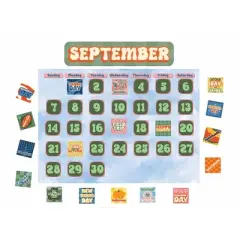 Eureka S'Cool Era Calendar Bulletin Board Set, 100 Pieces