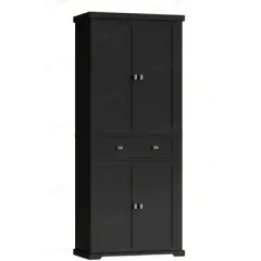 VASAGLE Kitchen Pantry Storage Cabinet, 71.9 Inches Tall Freestanding Cupboard with 1 Large Drawer, 6 Hanging Shelves