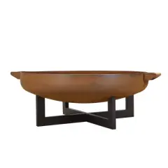 LaPorte Wood Burning Fire Pit - Rust - Real Flame