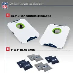 NFL Seattle Seahawks All-Weather Travel Cornhole Set