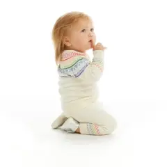 Andy & Evan  Infant  Girls Holiday Cream Sweater Set