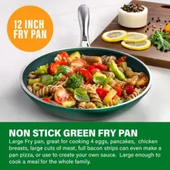 Granitestone Emerald 12" Nonstick Fry Pan with Stay Cool Handle