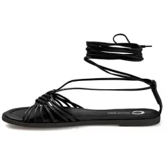 Journee Collection Womens Jess Ankle Wrap Low Block Heel Sandals