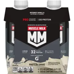 Muscle Milk Pro Nutritional Milkshake - Vanilla - 11oz/4pk
