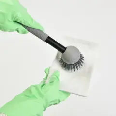 Trio Home 2 Pack Dish Brush, Soft Comfort Handle, Scrubber with Stiff Bristles for Sink, Plates, Pots & Pans