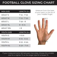 Battle Sports Adult TripleThreat UltraTack Football Gloves - Charcoal