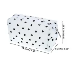 Unique Bargains Women's Durable Heart Cosmetic Bag 1 Pc