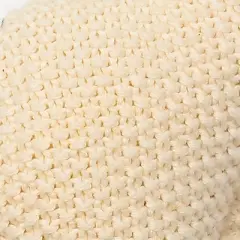 INFURNIC Baby and Toddler Learning Toys Ultra Soft Handmade Organic Cotton Knitted Seahorse Plush for Cozy Decor, Off White, 16"*10"*1"