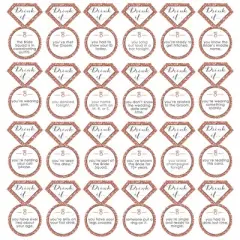 Big Dot of Happiness Drink If Game - Bride Squad - Rose Gold Bridal Shower or Bachelorette Party Game - 24 Count