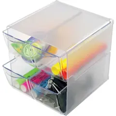 Deflecto Stackable Cube Organizer