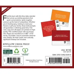 Willow Creek Press 2026 Hot Seat Questions Box Calendar