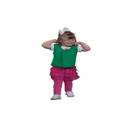 Abilitations Adjustable Deep Pressure Sensory Vest, Child Medium, 30-1/2 to 31-1/2 Inches, Green
