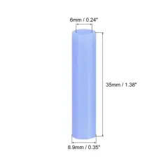 Unique Bargains Silicone Removable Soft Flexible Reusable Straws Tips 10 Pcs