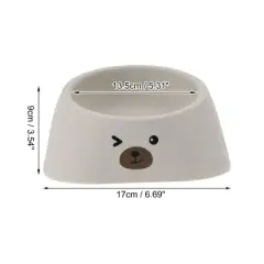 Unique Bargains Non-Skid Puppy Bowl Gray 1 Pc