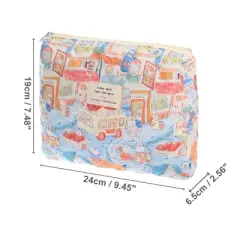 Unique Bargains Durable Medium Quilted Bunny Makeup Bag Assorted Color 1 Pc