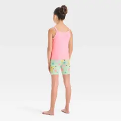Girls' Pikachu Tight Fit Tank Pajama Set - Pink