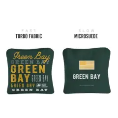 Gameday Green Bay Football Synergy Pro Green Cornhole Bags (Set of 4)