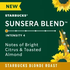 Starbucks by Nespresso Vertuo Line Sunsera Blend Blonde Roast Coffee Pods