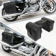 Unique Bargains Motorcycle Saddlebag Side Tool Bags Cycling Luggage Bag 1 Pair