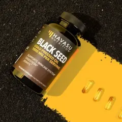 Organic Black Seed Oil Liquid & Capsules, Cold Pressed 4900 MG, Black Cumin Seed Oil Boosts Immune Support, Hair & Digestive Health, Havasu Nutrition
