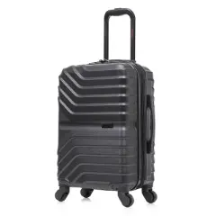 InUSA Aurum Lightweight Hardside Carry On Spinner Suitcase - Black