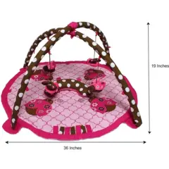 Bacati - Baby Activity Gyms & Playmats (Ladybugs Pink/Chocolate)