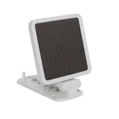 Maxsa Innovations Solar Powered Dual Head LED Security Spotlight Off White: Weather-Resistant Outdoor Lamp with 4 LEDs